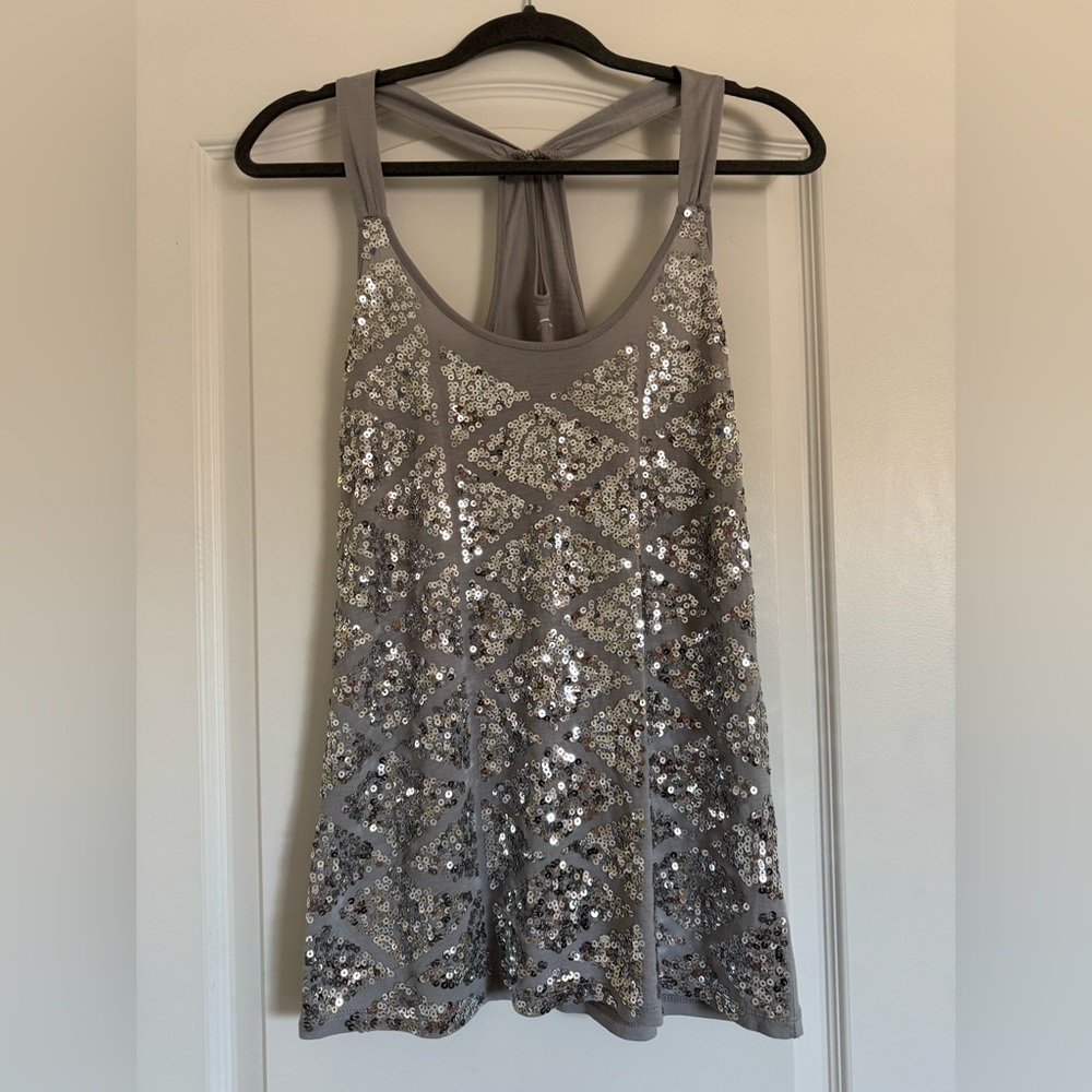 INC 2- way sequin top